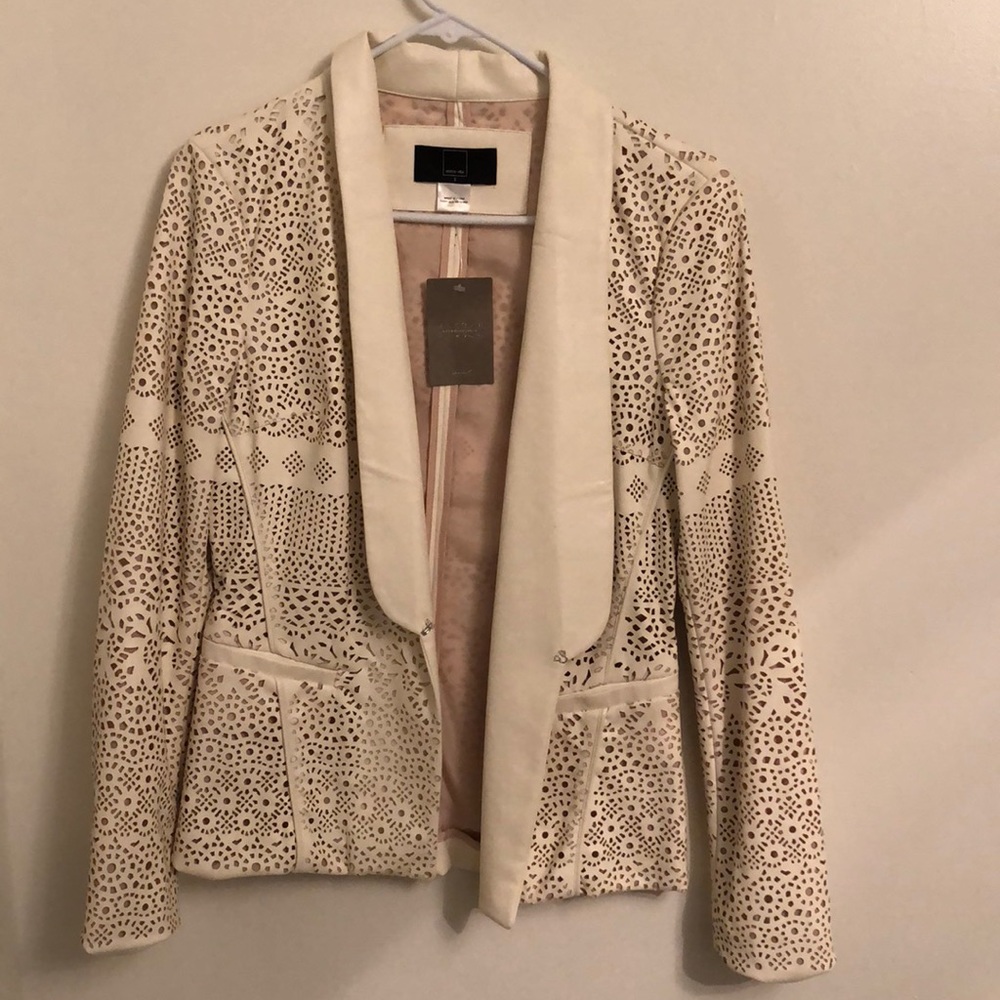 Dolce Vita Laser Cut Pleather Blazer